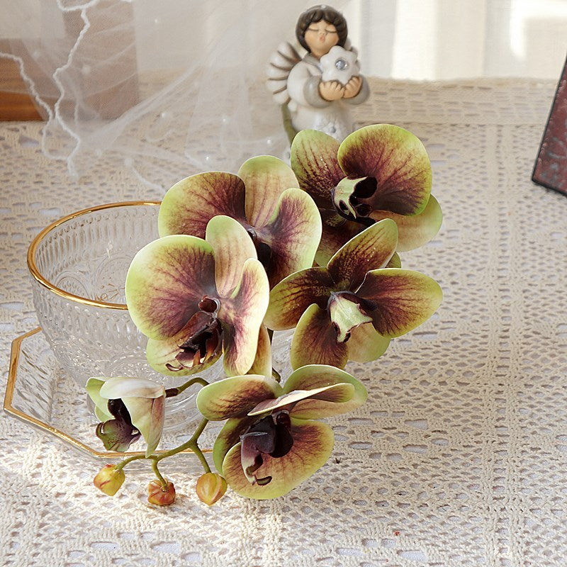 Artificial Phalaenopsis Artificialfake Soft Decoration Wall Decorative Plant Flower Floral