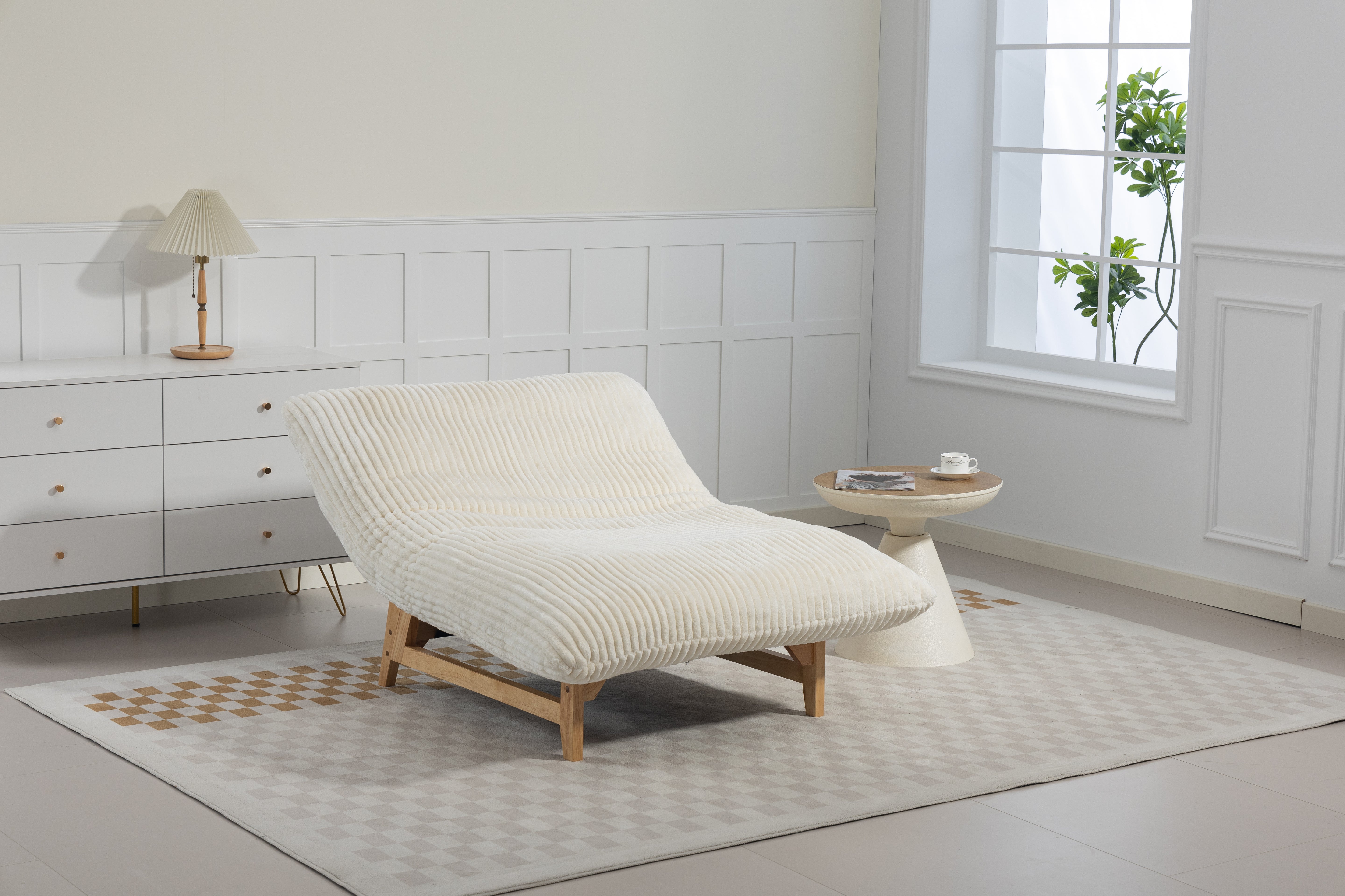 Bean Bag Chair For Adults ,Accent Armless Lazy Sofa, Casual Single Sofa, Corduroy Fabric, For Living Room And Bedroom , With Backrest, Single Seat