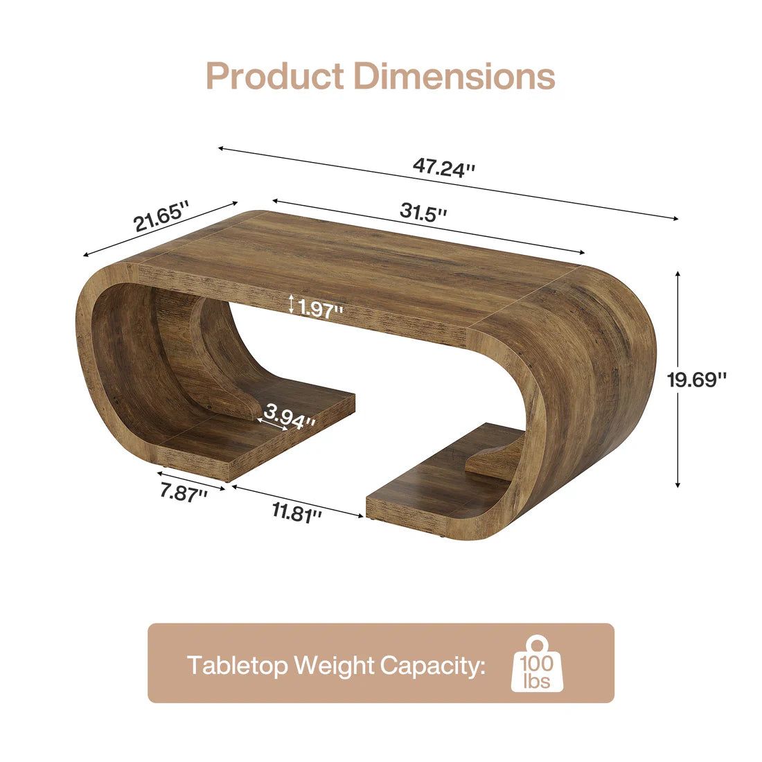 C-Shaped Chating Table,Center Table,Coffee Table