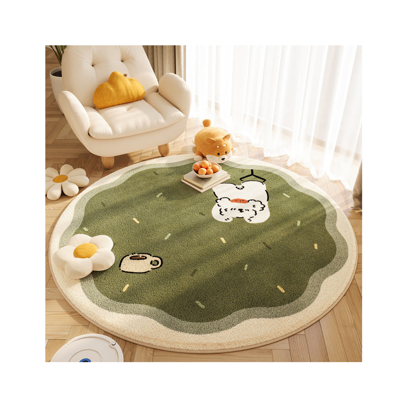 Home Anti Slip Cartoon Animal Cashmere Carpet