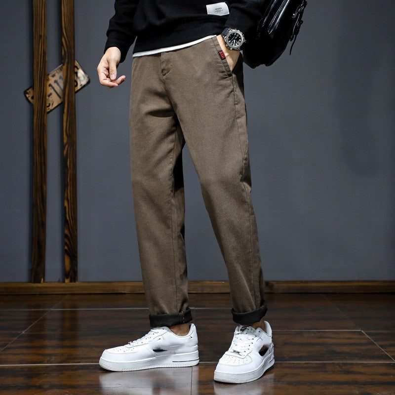 Straight Slim Fit All-matching Long Pants