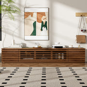 70 Inch Modern TV Stand For TVs Up To 80, Entertainment Center With Cable Management, Soft-Closing Hinges For Living Room