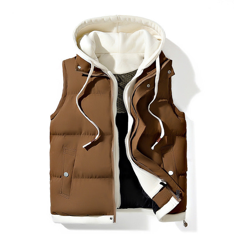 Autumn And Winter Casual All-matching Loose Vest Cotton-padded Coat