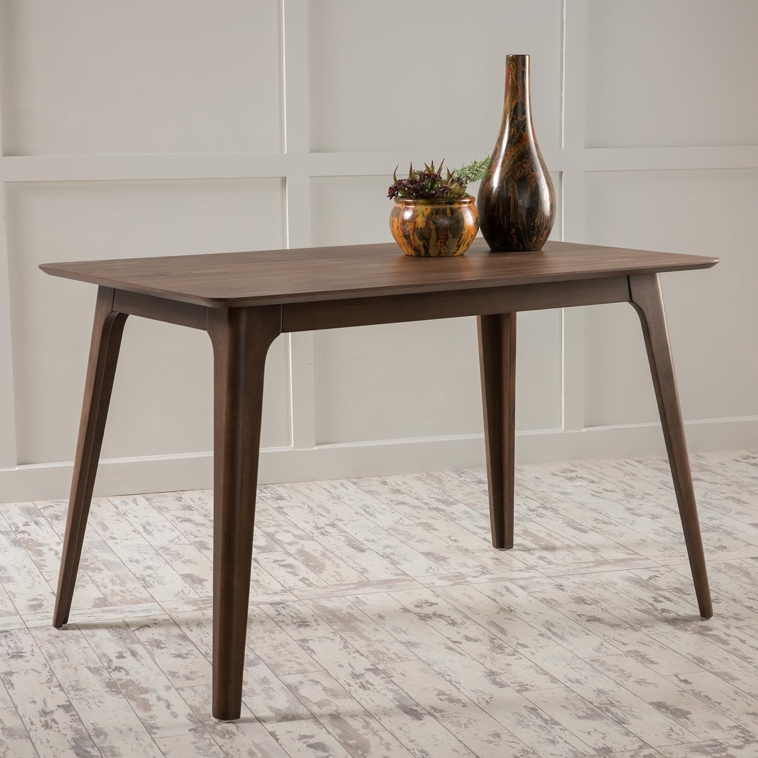 Dining Table Solid Wood Legs, Walnut
