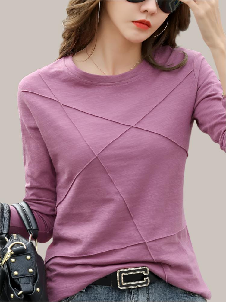 Cotton Long-sleeved Women Loose Blouse