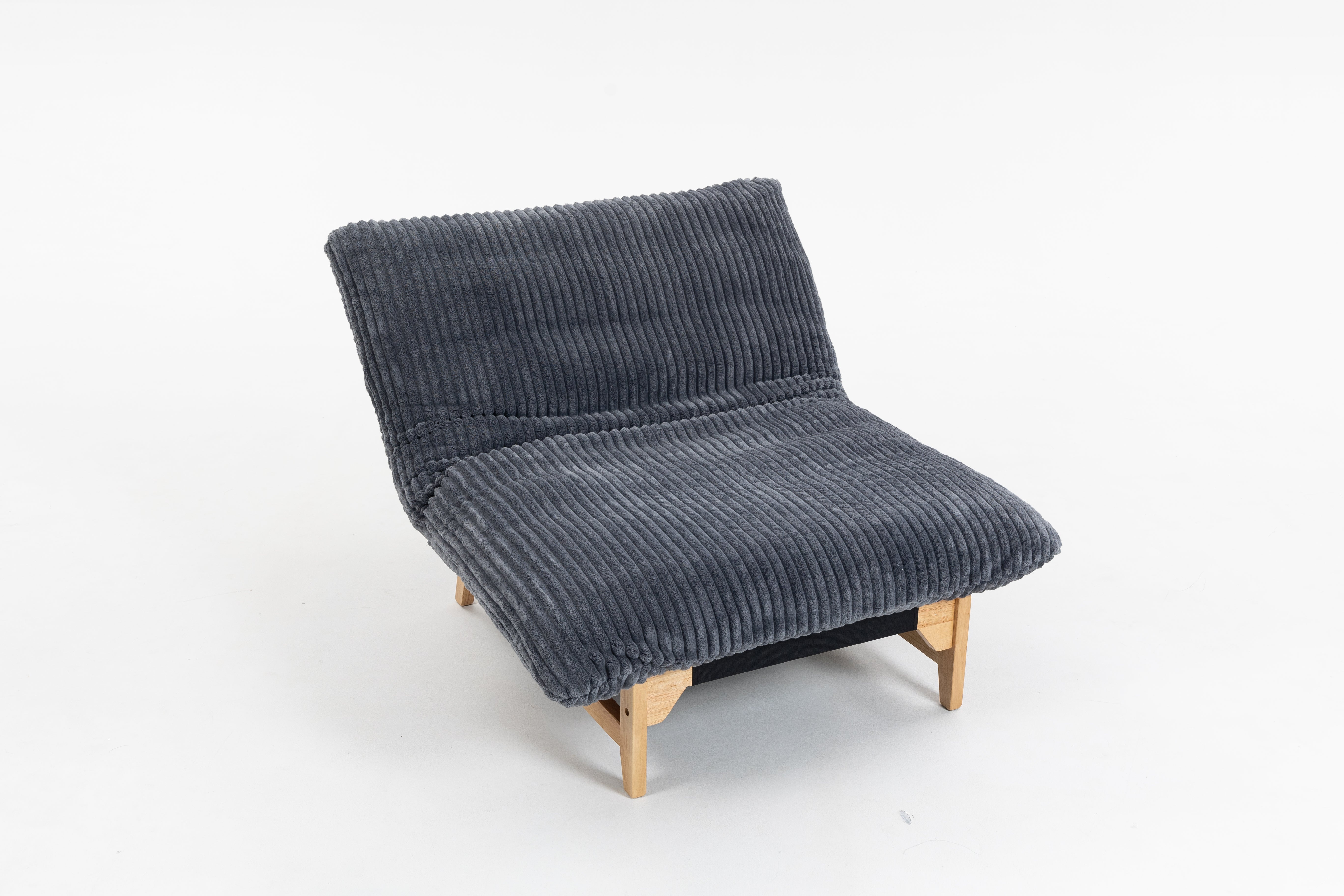 Bean Bag Chair For Adults ,Accent Armless Lazy Sofa, Casual Single Sofa, Corduroy Fabric, For Living Room And Bedroom , With Backrest, Single Seat
