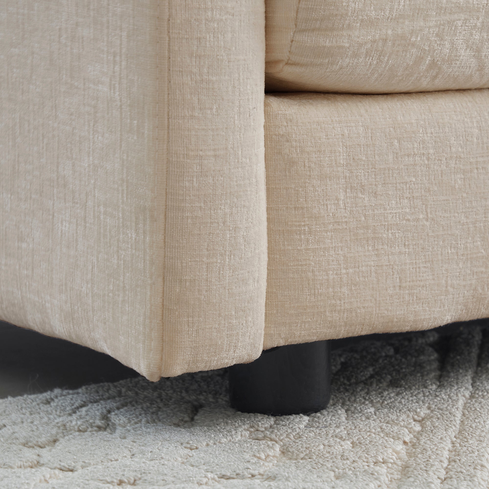 3 Piece Sofa Set Oversized Sofa Comfy Sofa Couch, 2 Pieces Of 2 Seater And 1 Piece Of 3 Seater Sofa  For Living Room, Deep Seat Sofa Beige Chenille