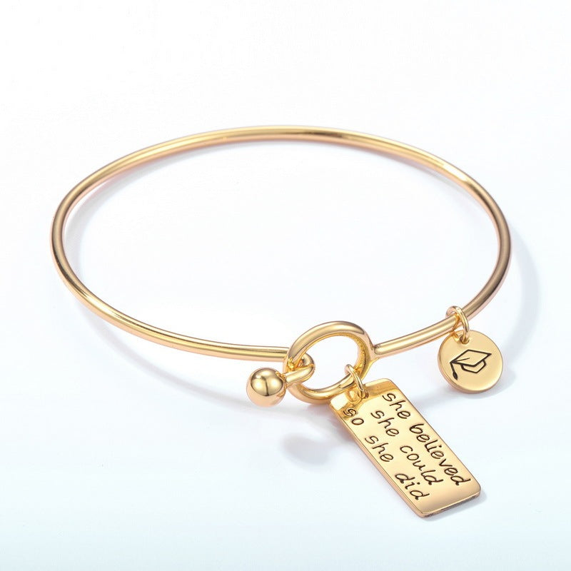 Graduation season commemorative bracelet