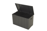 Outdoor Storage Box, 200 Gallon Metal Deck Box Built-in A Oxford Fabric Storage Bag, Lockable & Waterproof Outside Patio Storage Box - Gray