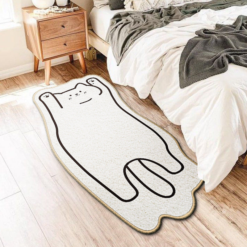 Cartoon Cat Carpet Cute Plush Floor Mat