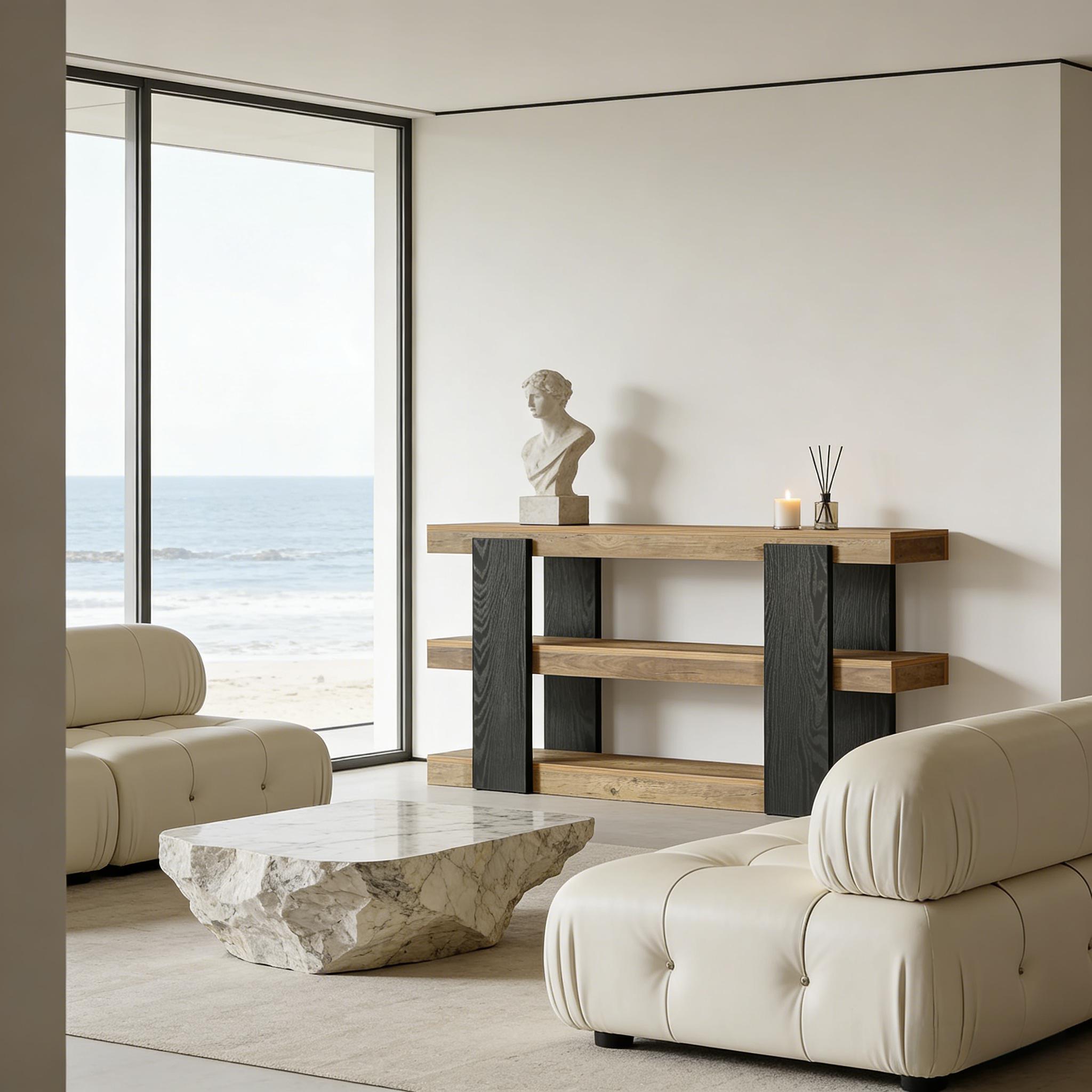 Versatile Side Table,Console Table,3-Tier Sofa Table,Entryway Table