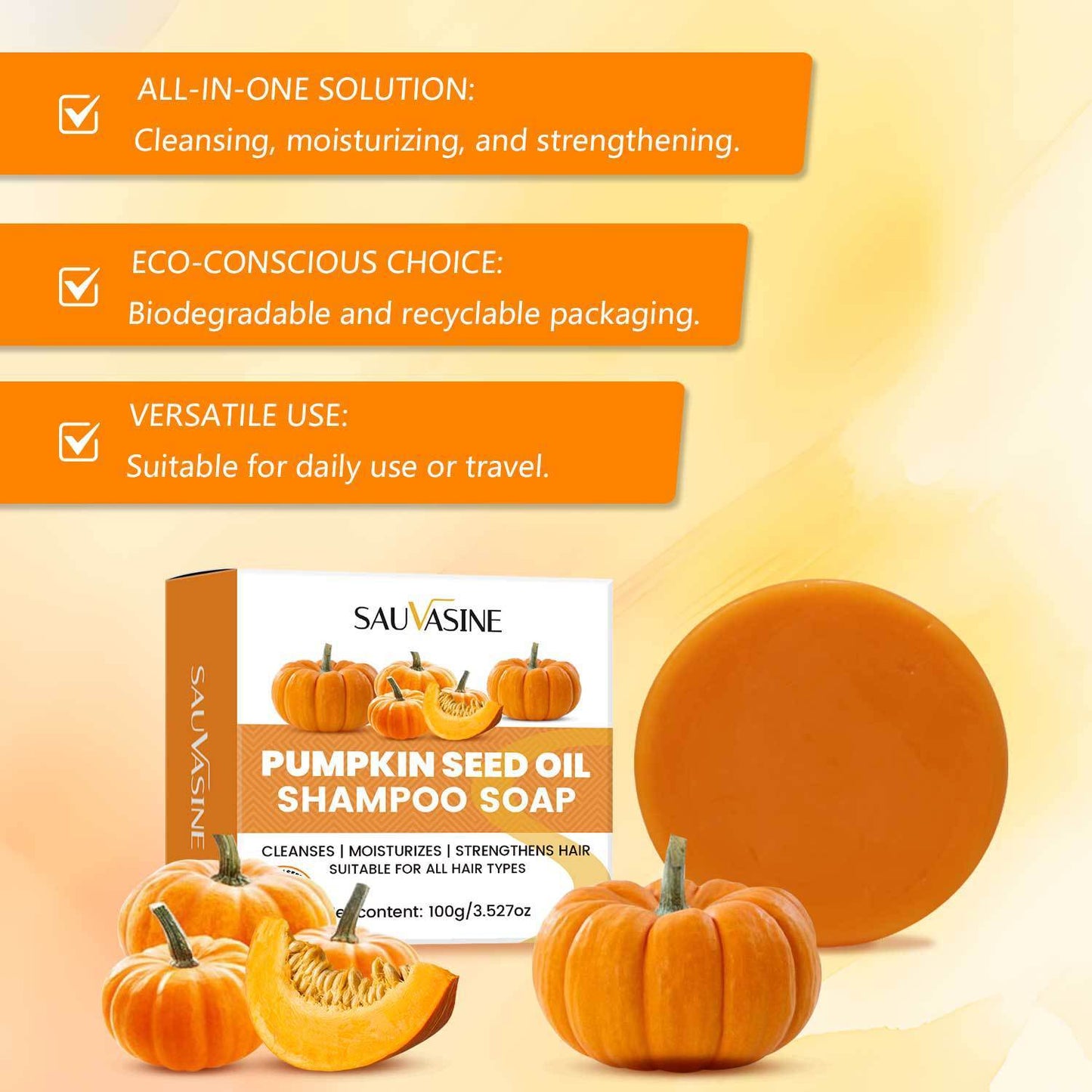 Pumpkin Seed Oil Shampoo Soap