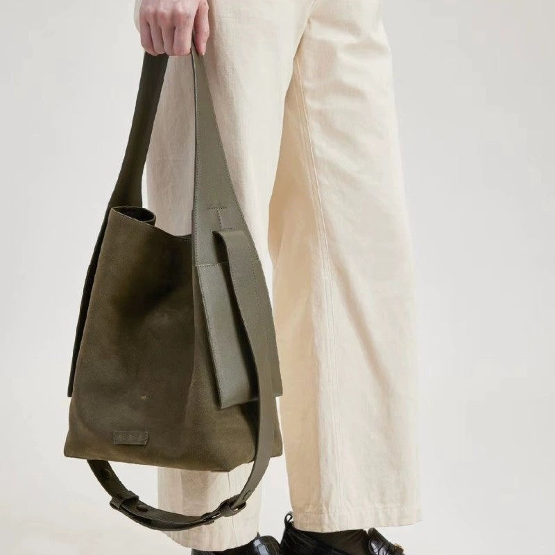 Suede Ear Hanging Tote Shoulder Crossbody