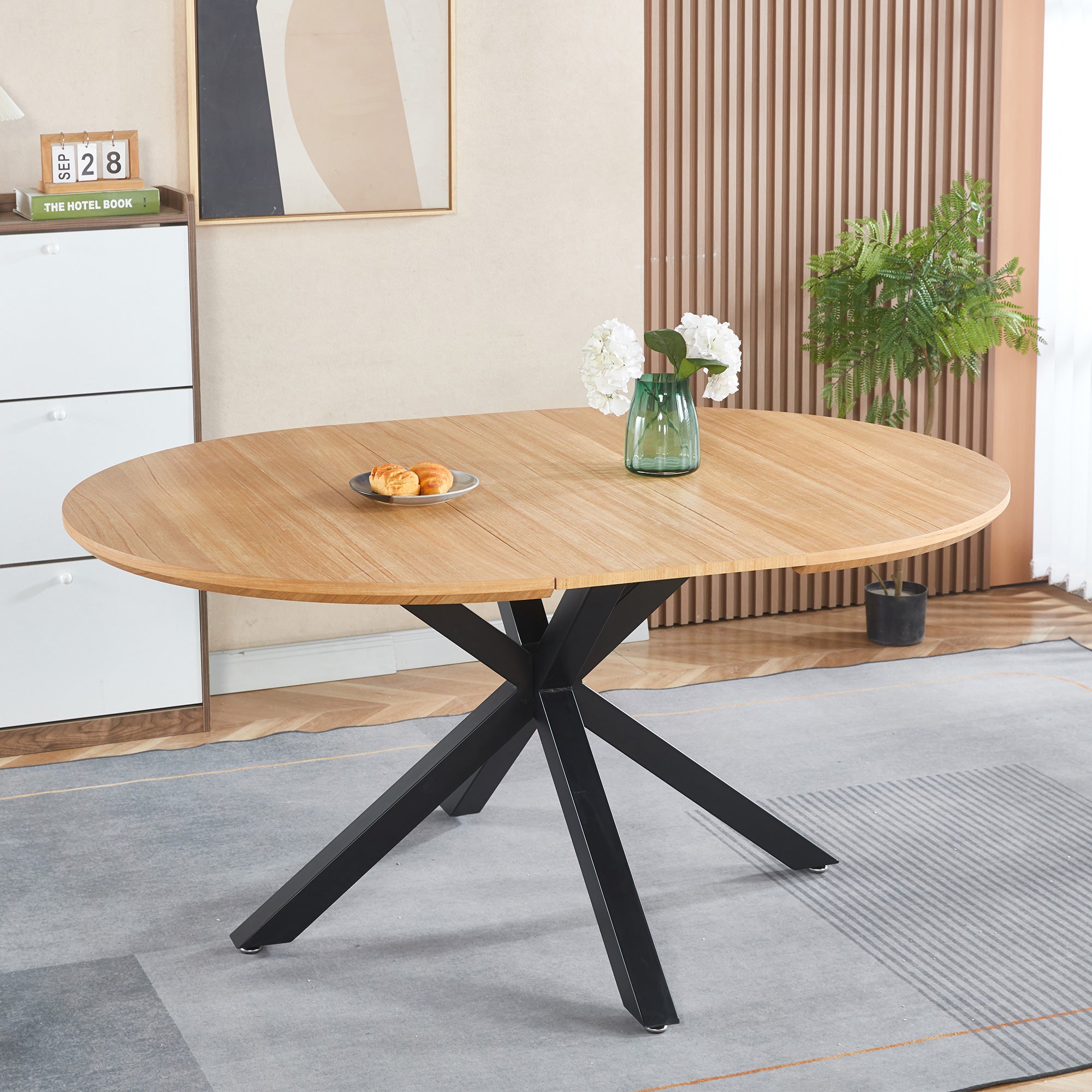 Extendable  Table,DINING TABLE,OFFICE TABLE,COFFEE TABLE,metal Leg,MDF Top,120 -160x120x75cm
