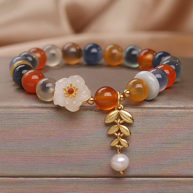 Original Design Heart Agate Bracelet