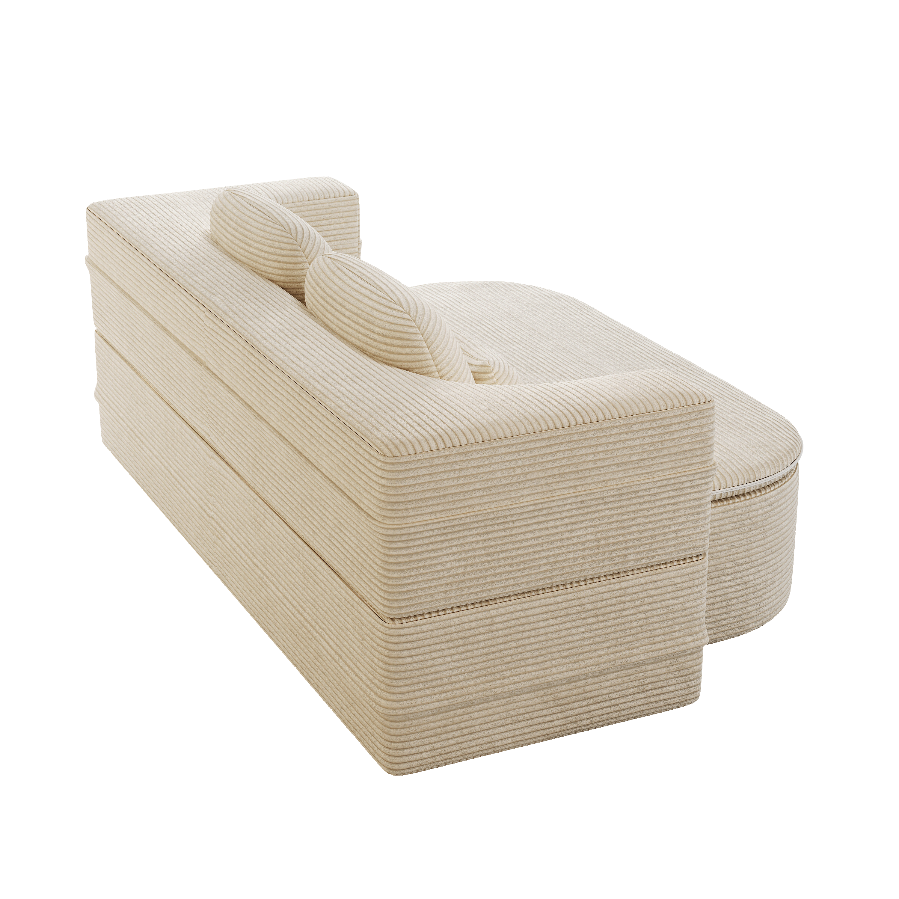75  2-in-1 Foldable Sofa,Convertible Sleeper Foam Sofa Bed With Multi Functional Blanket, Corduroy Floor Folding Sofa Bed,  Floor Sofa Lounge Sofa For Living Room Bedroom Lounge Studio