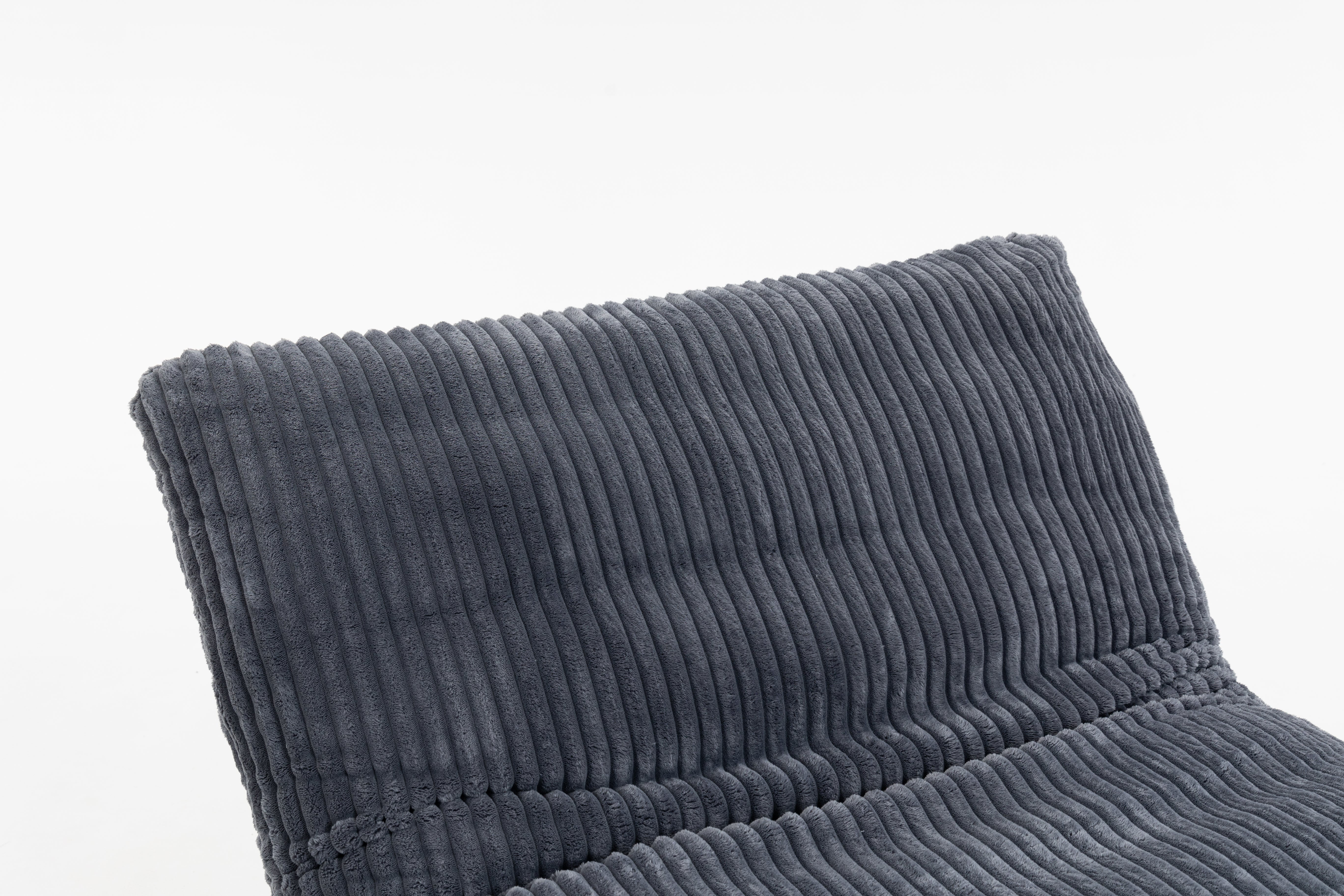 Bean Bag Chair For Adults ,Accent Armless Lazy Sofa, Casual Single Sofa, Corduroy Fabric, For Living Room And Bedroom , With Backrest, Single Seat