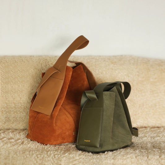 Suede Ear Hanging Tote Shoulder Crossbody