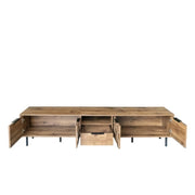 78 TV Stand For 85 75 65 Inch TV, TV Consoles For Living Room, Entertainment Center Wood TV Media With Storage