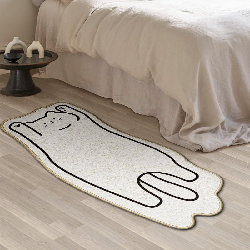 Cartoon Cat Carpet Cute Plush Floor Mat