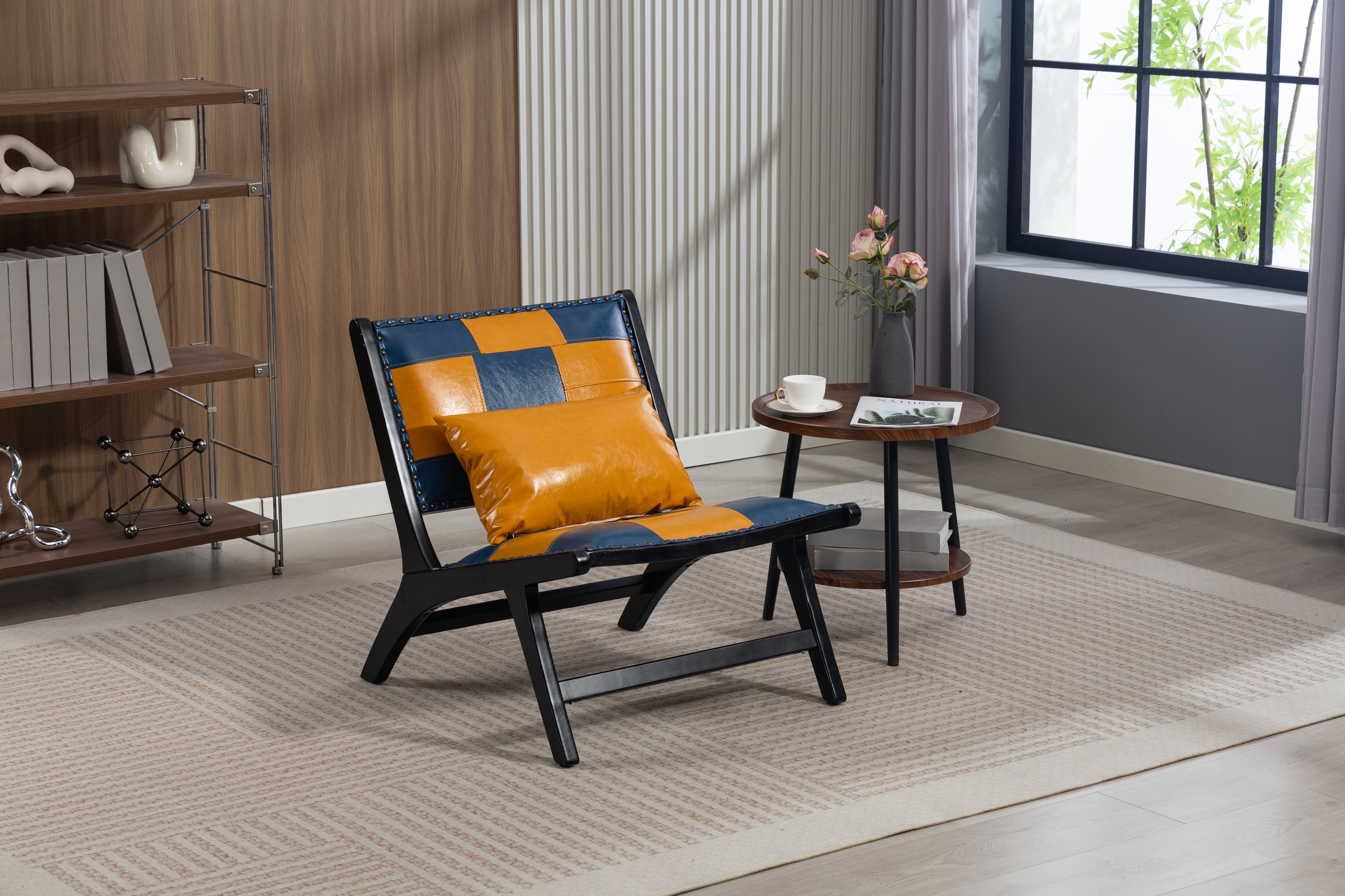 Modern Boho Accent Chairs For Living Room,Mid Century Lounge Chair,Side Chair Indoor