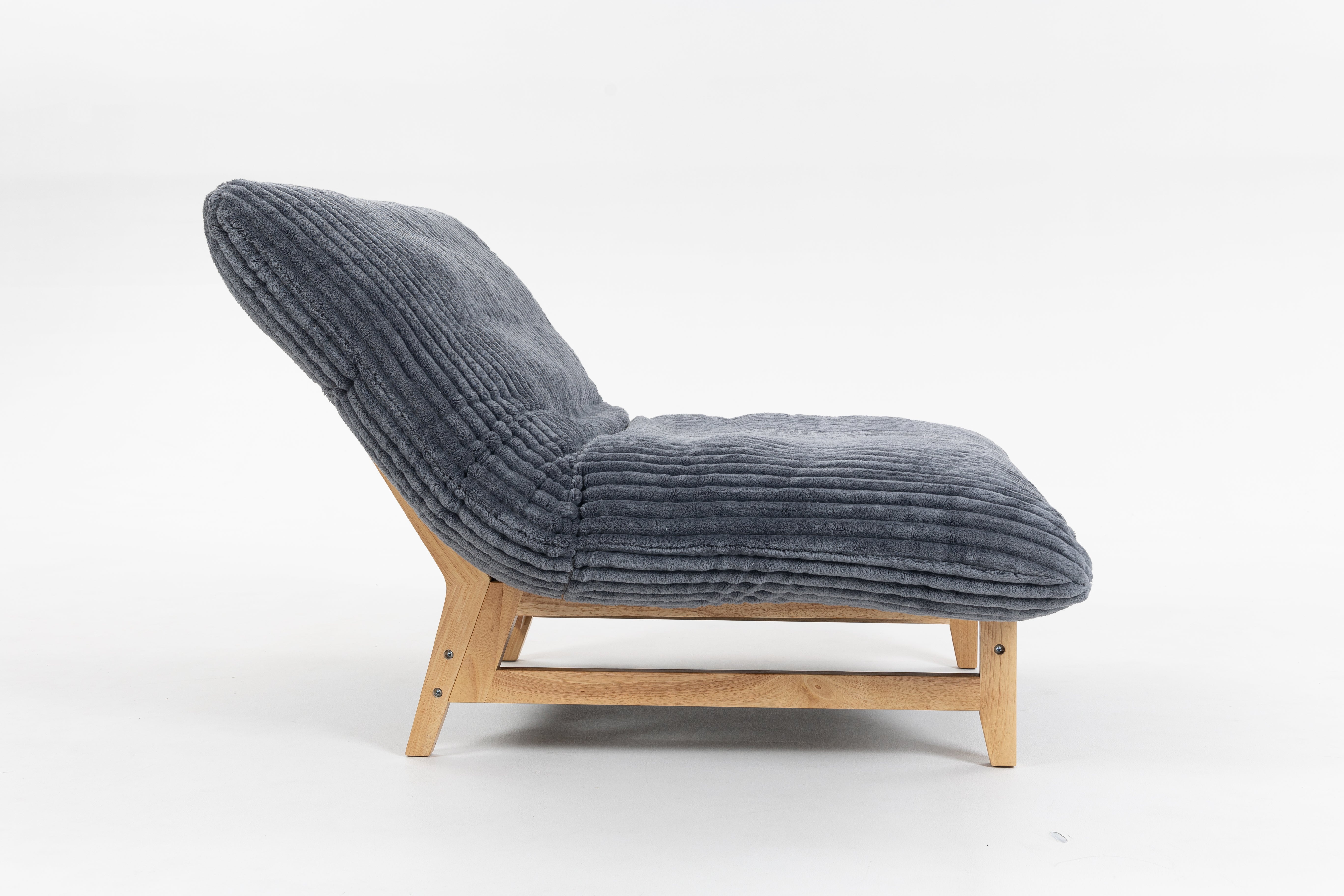 Bean Bag Chair For Adults ,Accent Armless Lazy Sofa, Casual Single Sofa, Corduroy Fabric, For Living Room And Bedroom , With Backrest, Single Seat