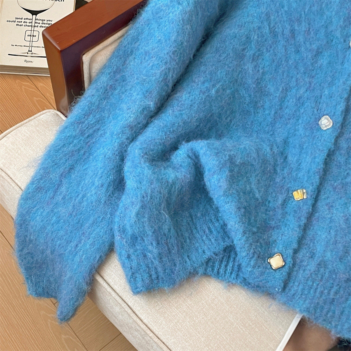 Soft And Comfortable Loose Mohair Cardigan Women