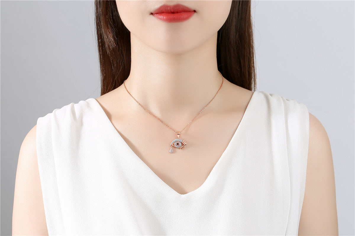 925 Sterling Silver Gold-plated Small Design Clavicle Chain