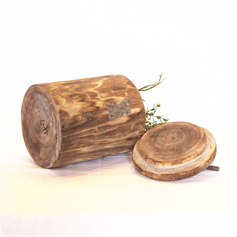 Wooden Vase Rustic Home Decoration Ornaments