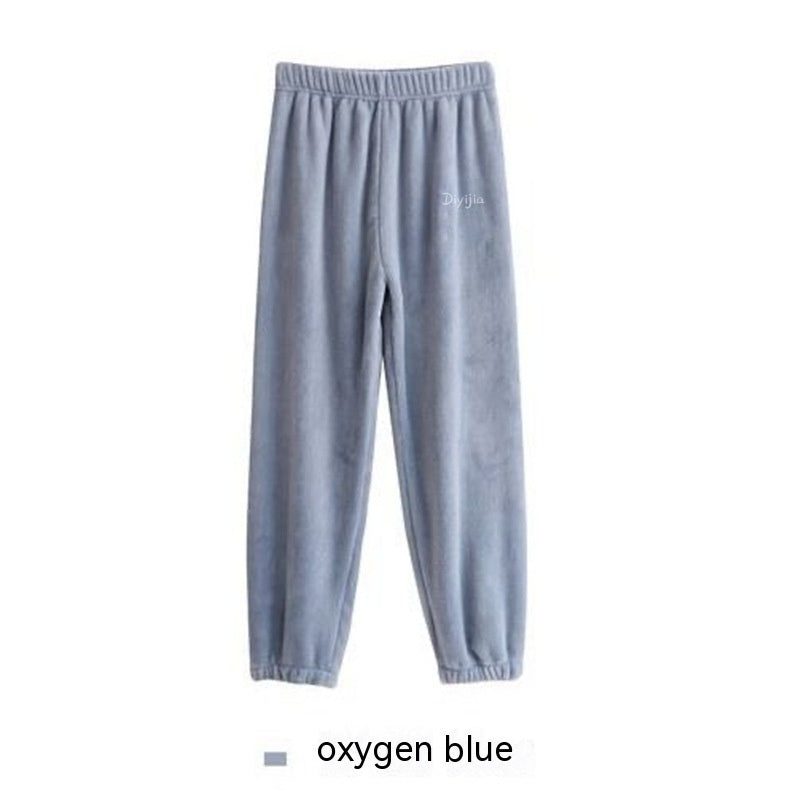 Thermal Coral Fleece Leisure Baggy Pajama Pants