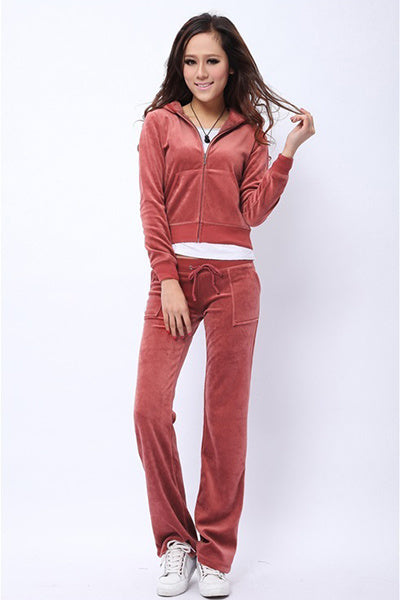 Women's New Velvet Casual Sports Suit