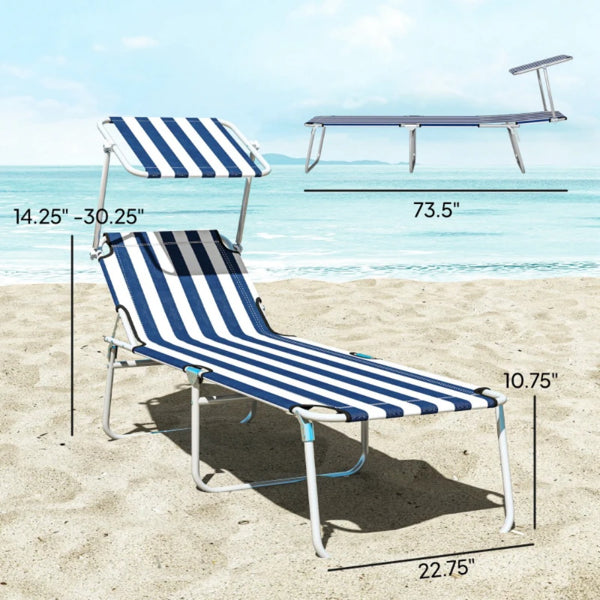 Folding Chaise Lounge Pool Chairs