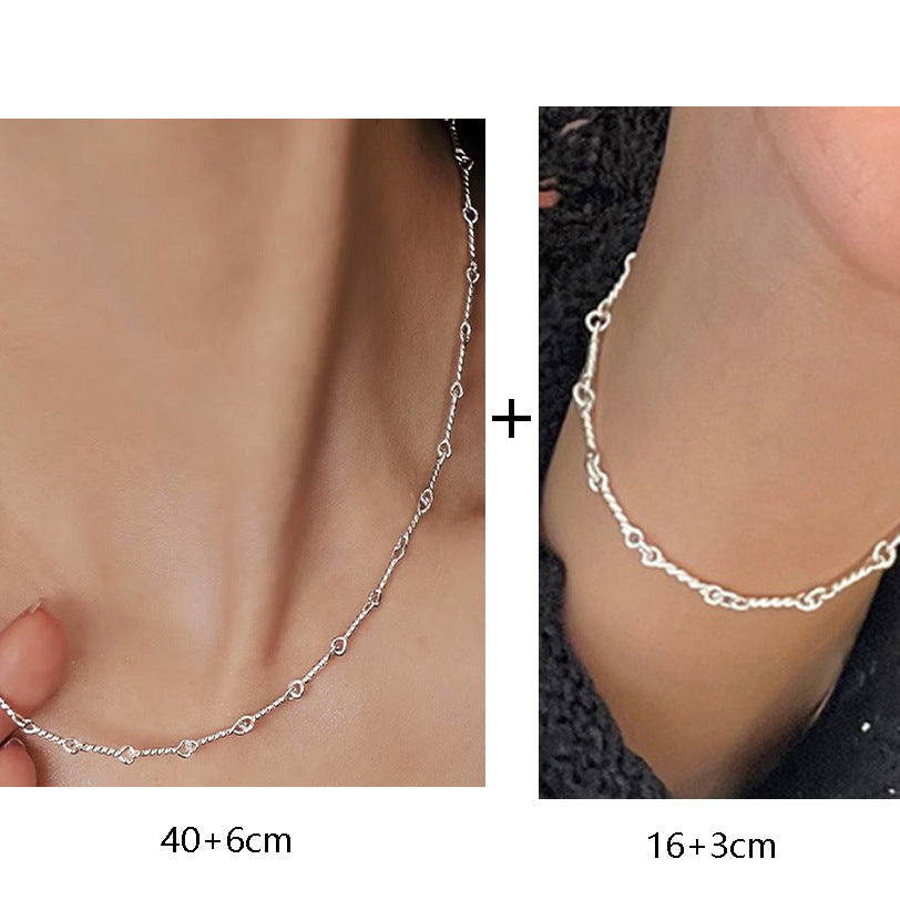 925 Sterling Silver Clavicle Chain