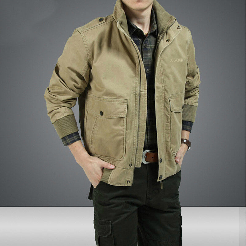 Pure Cotton Washed Casual Cotton Casual Jacket Jacket