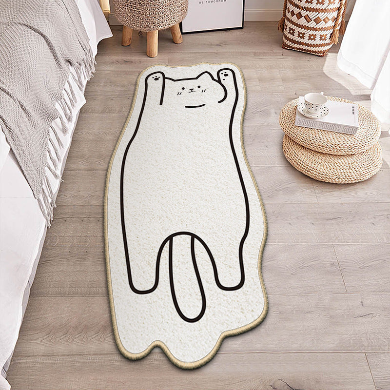 Cartoon Cat Carpet Cute Plush Floor Mat