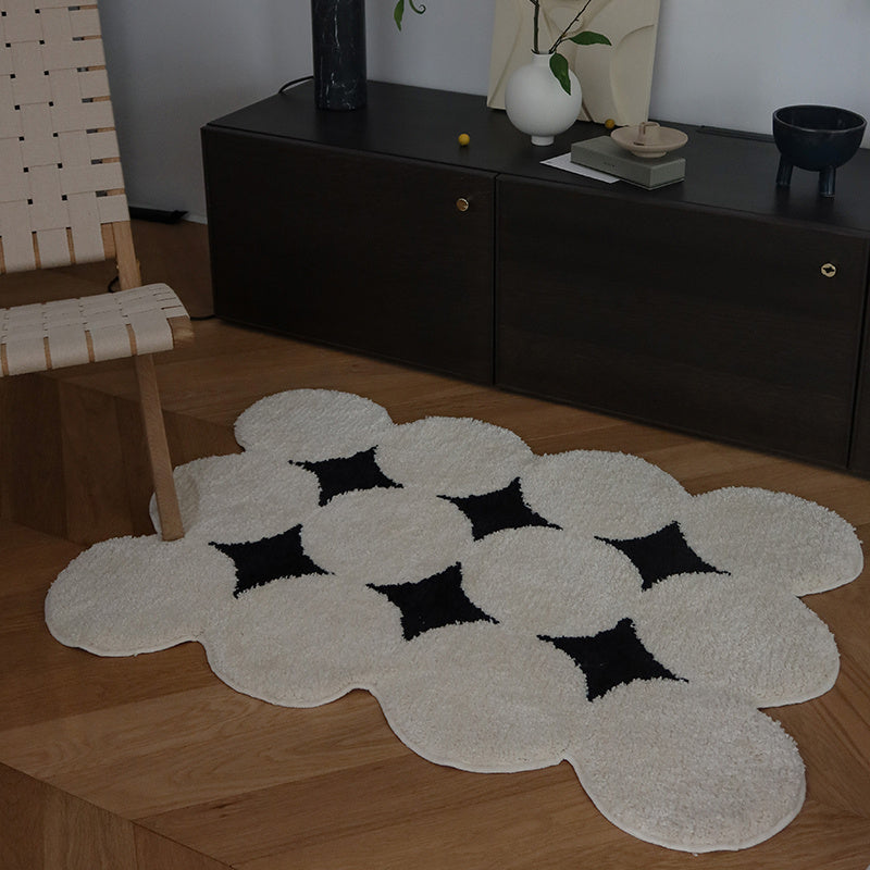 Nordic Ins Style Tufted Carpet Bedroom