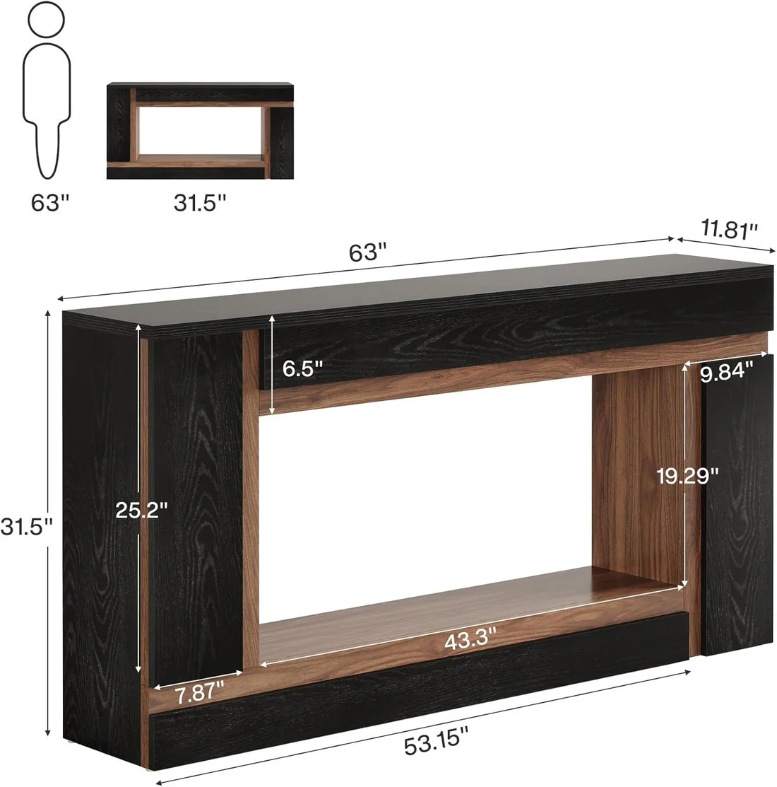 Contemporary Style Console Table,Rectangular Hallway Table,Sofa Table