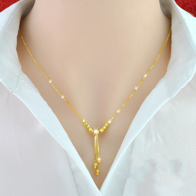 925 Sterling Silver 18K Color Gold Necklace