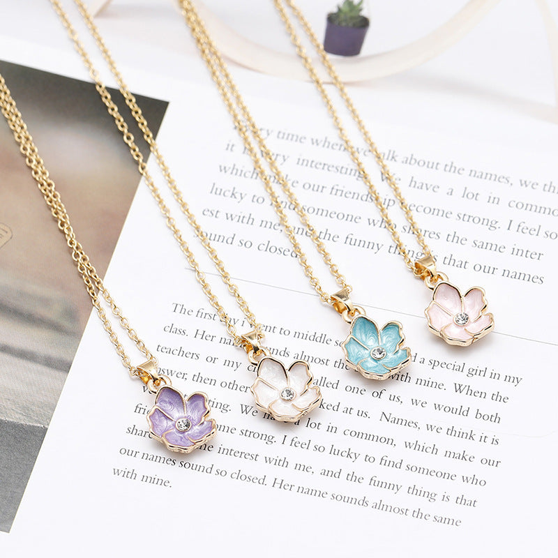 Color Cute Sun Flower Necklace