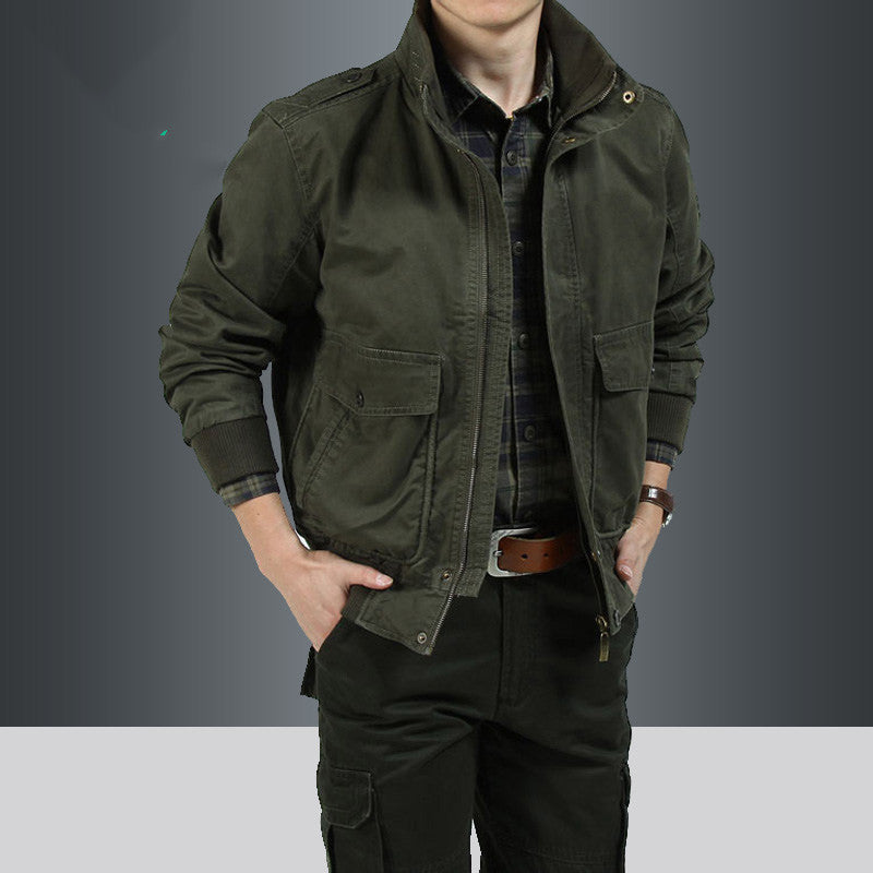 Pure Cotton Washed Casual Cotton Casual Jacket Jacket