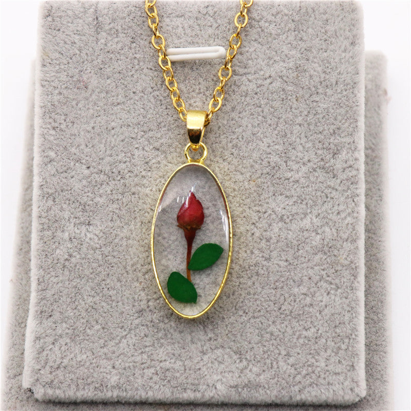 Real Dried Flower Necklace