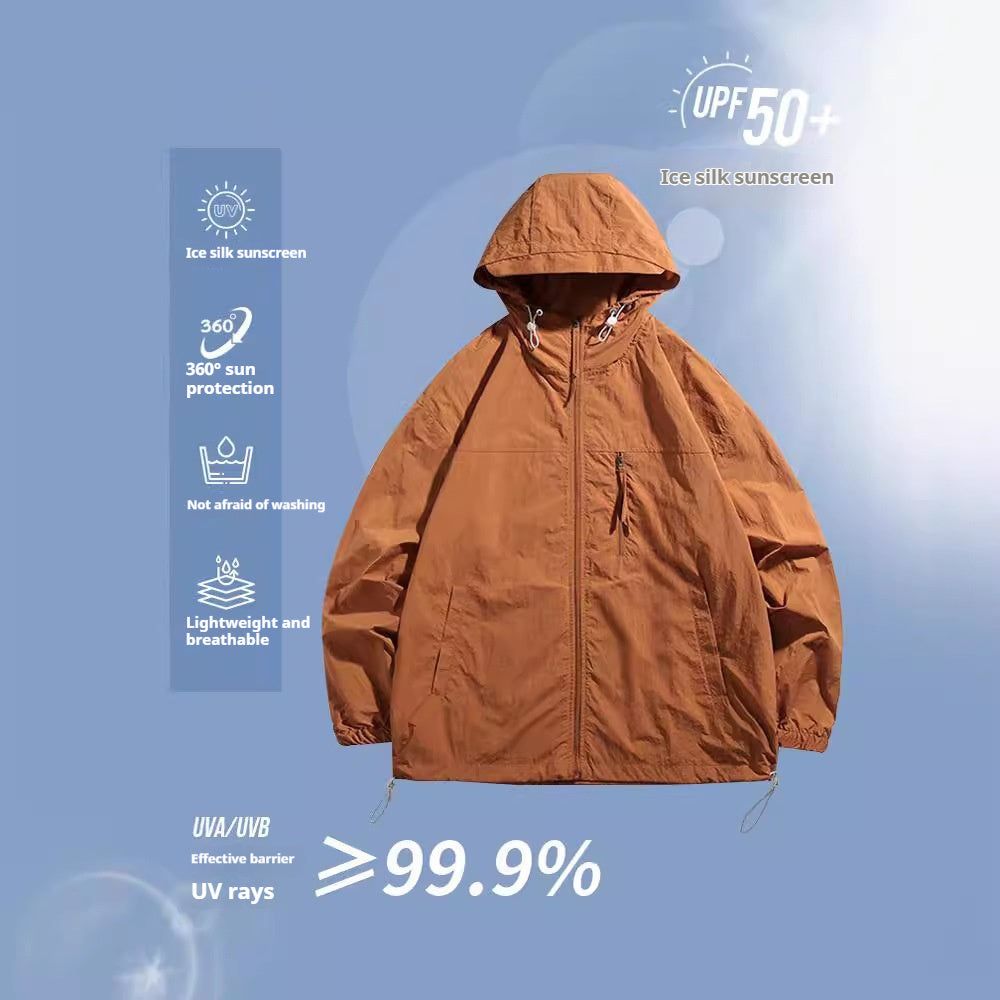 Sun Protection Clothing Men And Women Couple Ice Silk Thin Mountain Outdoor UPF50 Sun Protection Jacket