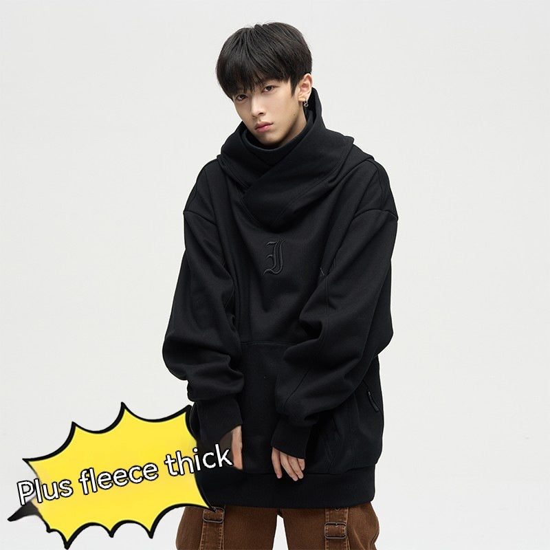 American High Street Heavy Fleece-lined Thickened Hooded Sweatshirt